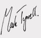 Mark's signature